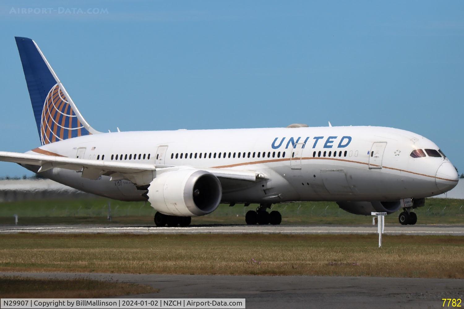 N29907, 2013 Boeing 787-8 Dreamliner C/N 34830, Homeward bound to SFO