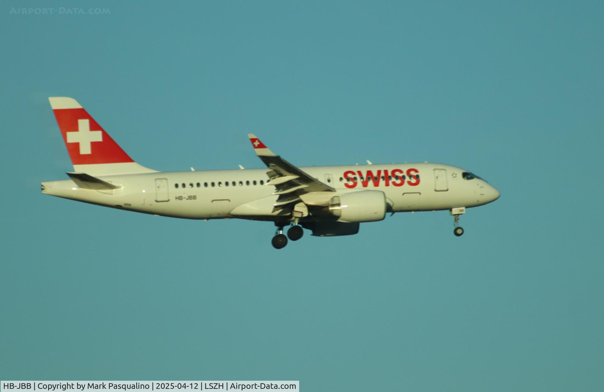 HB-JBB, 2016 Bombardier CSeries CS100 (BD-500-1A10) C/N 50011, Airbus A220-371