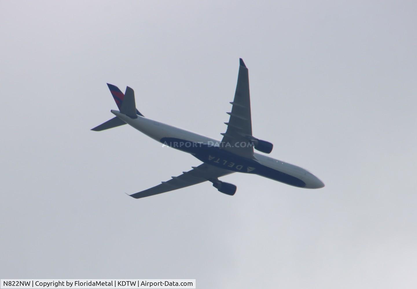 N822NW, 2015 Airbus A330-302 C/N 1627, DAL A333 zx ams, eham-dtw