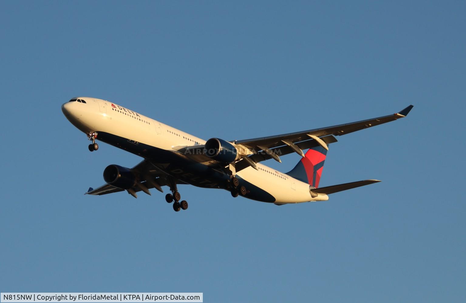 N815NW, 2007 Airbus A330-323X C/N 0817, DAL A333 zx ams, eham-tpa