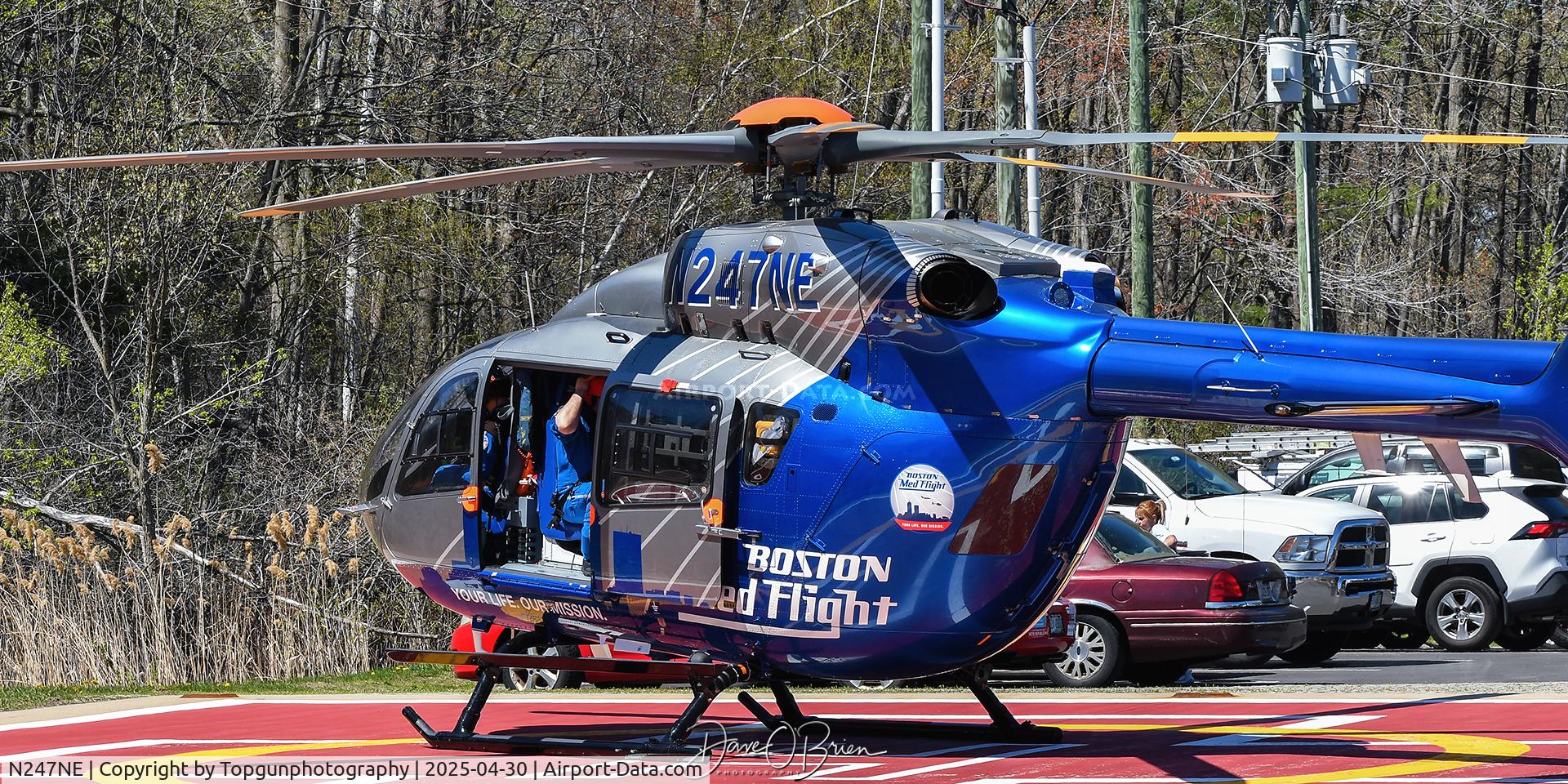 N247NE, 2024 AIRBUS HELICOPTERS INC H145 D-3 C/N 21291, Medflight loading up