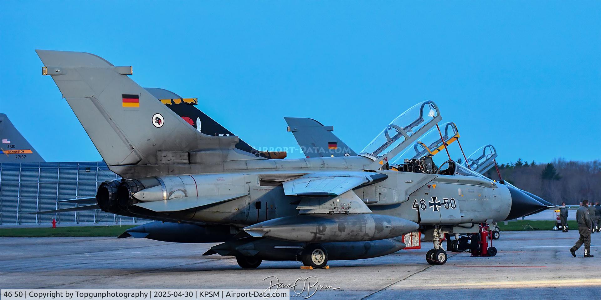 46 50, Panavia Tornado ECR C/N 887/GS283/4350, German Tornado getting early morning preflight before departure