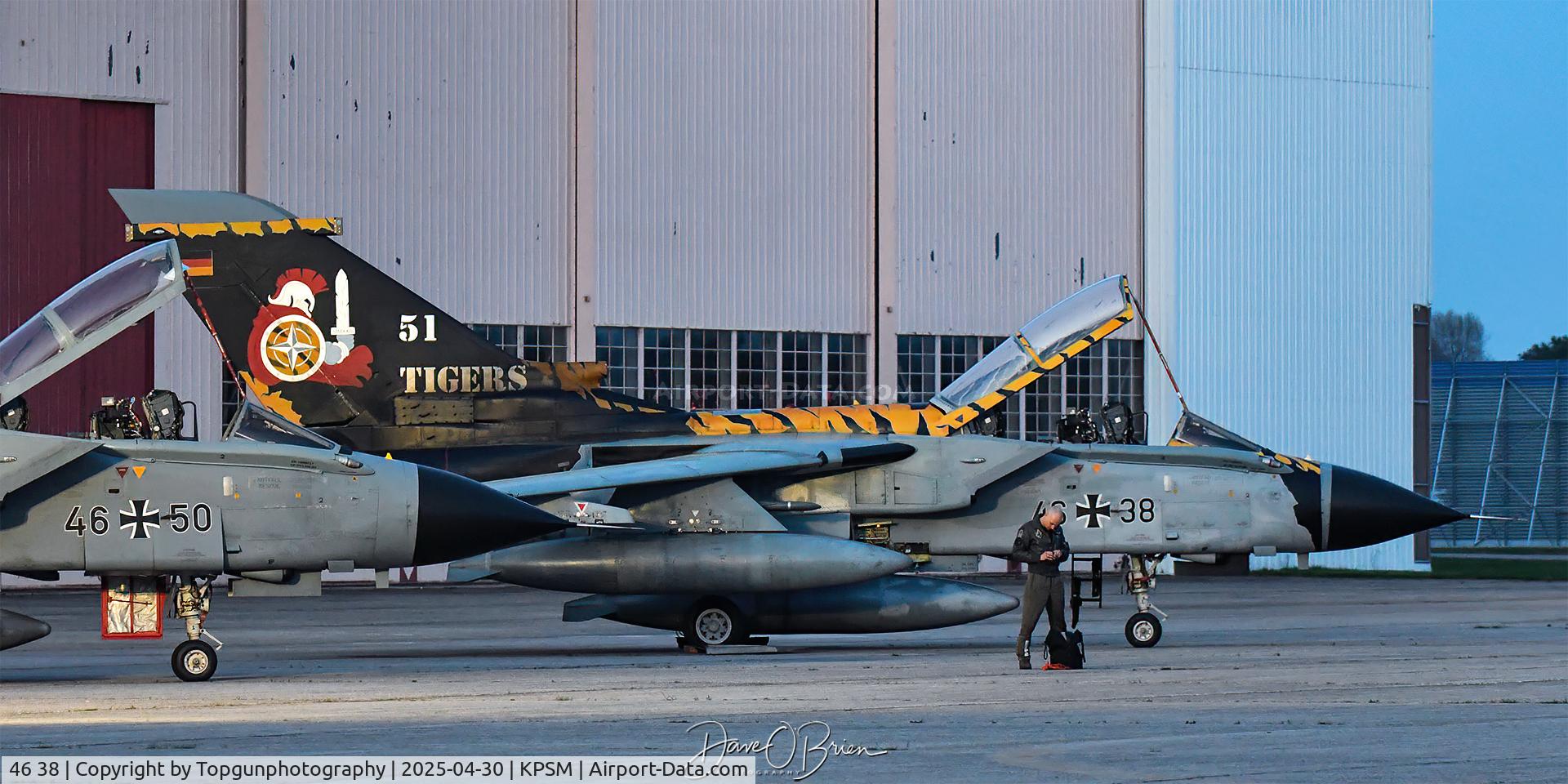 46 38, Panavia Tornado ECR C/N 856/GS271/4338, 51 TIGERS Squadron jet