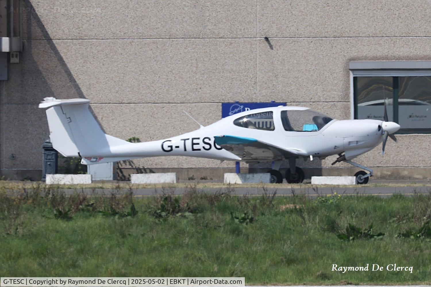 G-TESC, Diamond DA-40D Diamond Star C/N D4.286, At Kortrijk Airport.
