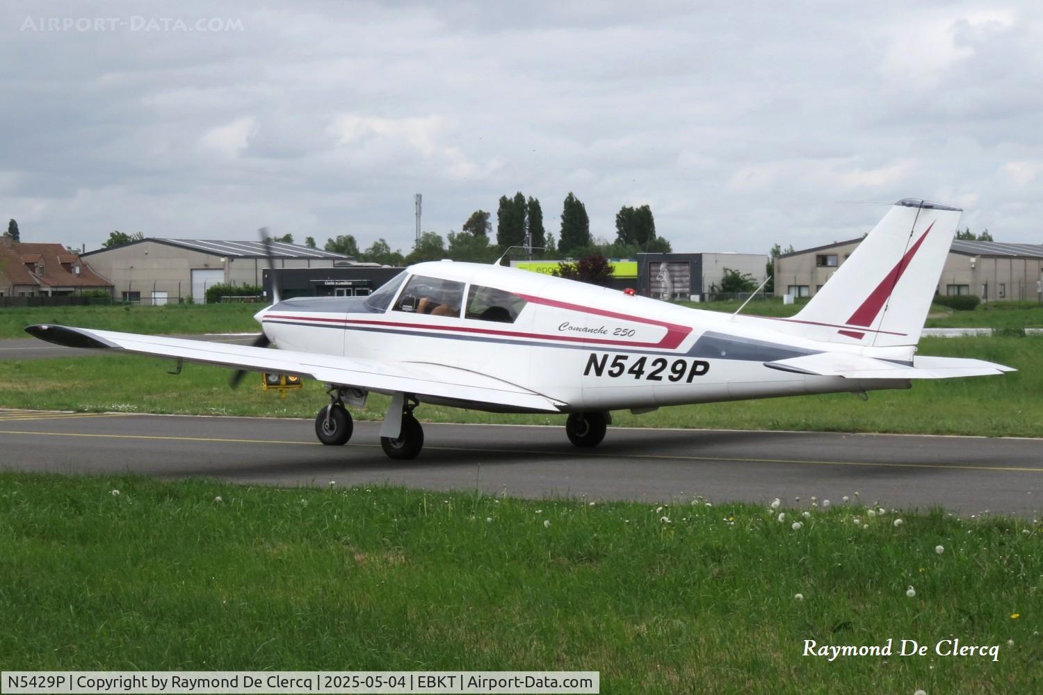 N5429P, 1958 Piper PA-24-250 Comanche C/N 24-483, At Kortrijk Airport.
