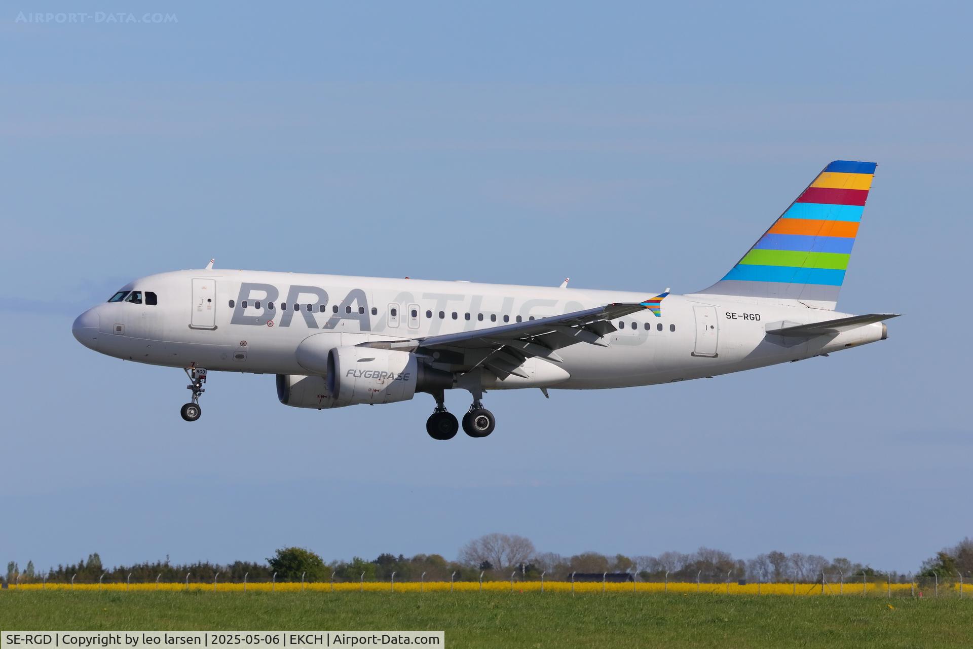 SE-RGD, 2007 Airbus A319-112 C/N 3346, Copenhagen 6.5.2025 L/D R-04L