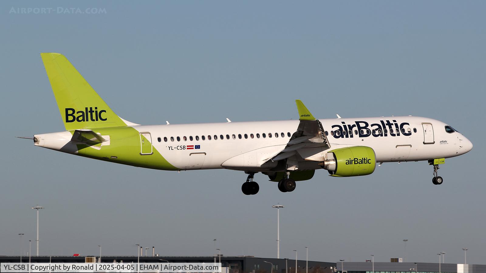 YL-CSB, 2016 Bombardier CSeries CS300 (BD-500-1A11) C/N 55004, at eham