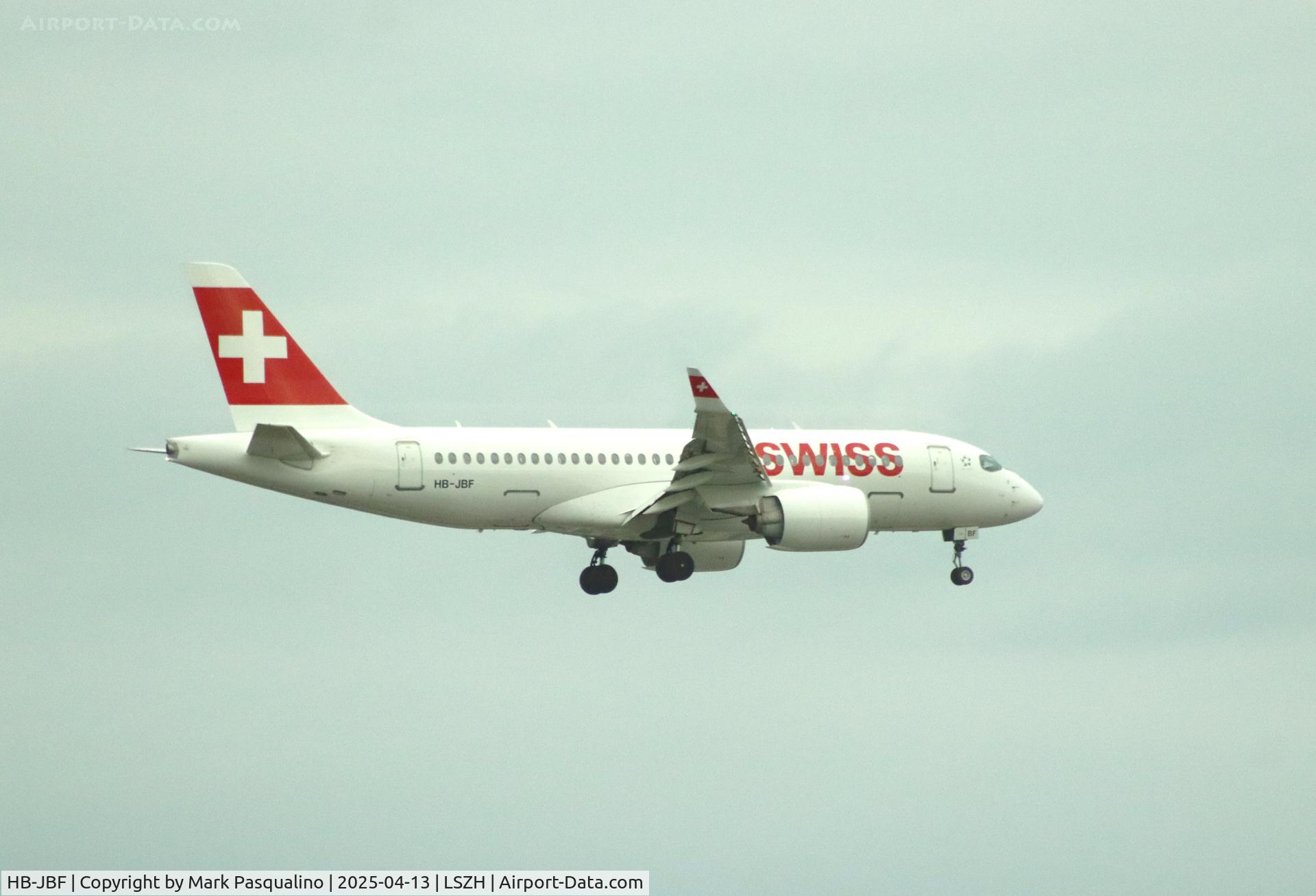 HB-JBF, 2017 Bombardier CSeries CS100 (BD-500-1A10) C/N 50015, Airbus A220-371