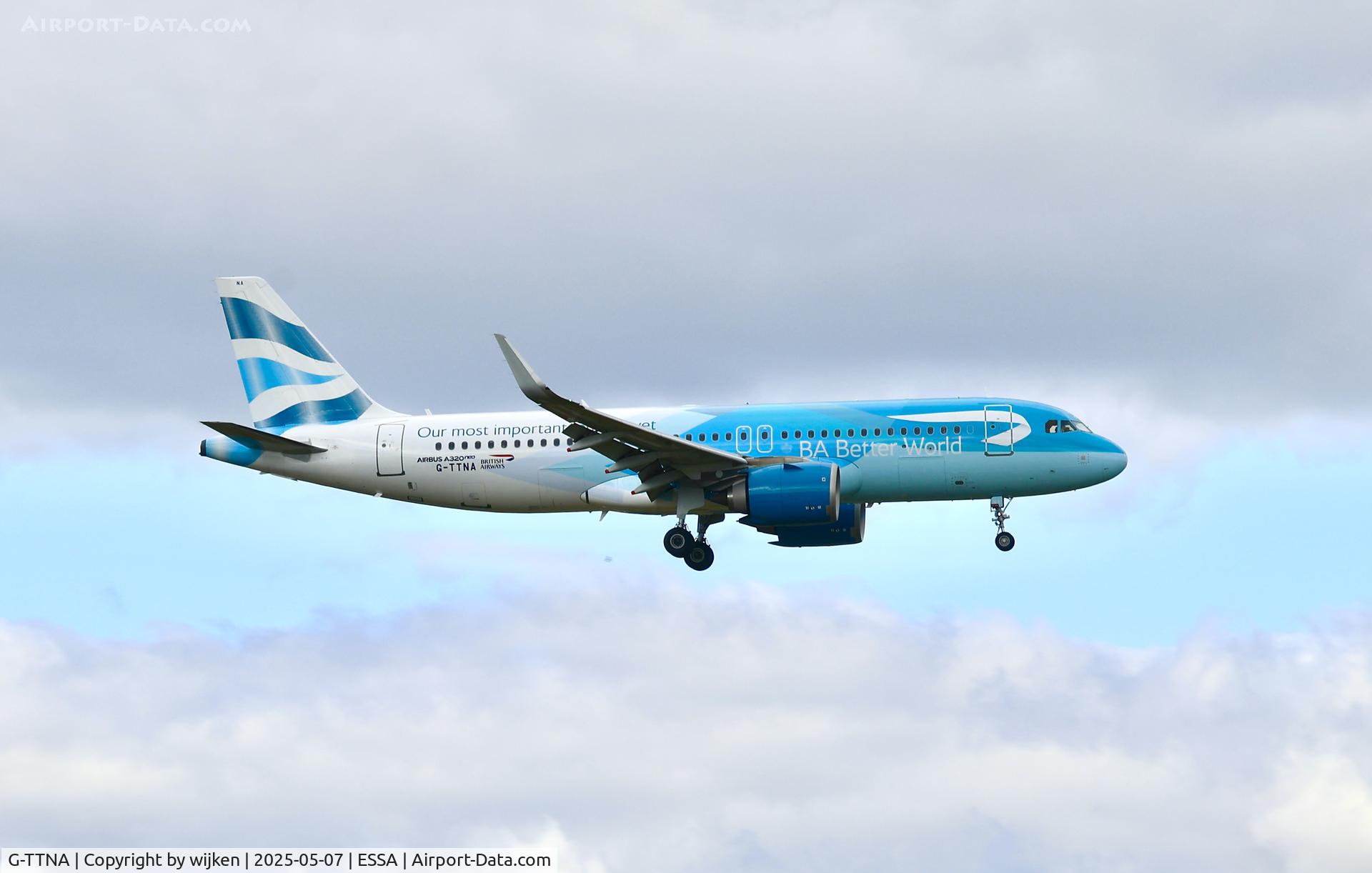 G-TTNA, 2018 Airbus A320-251N C/N 8108, Rwy 01L