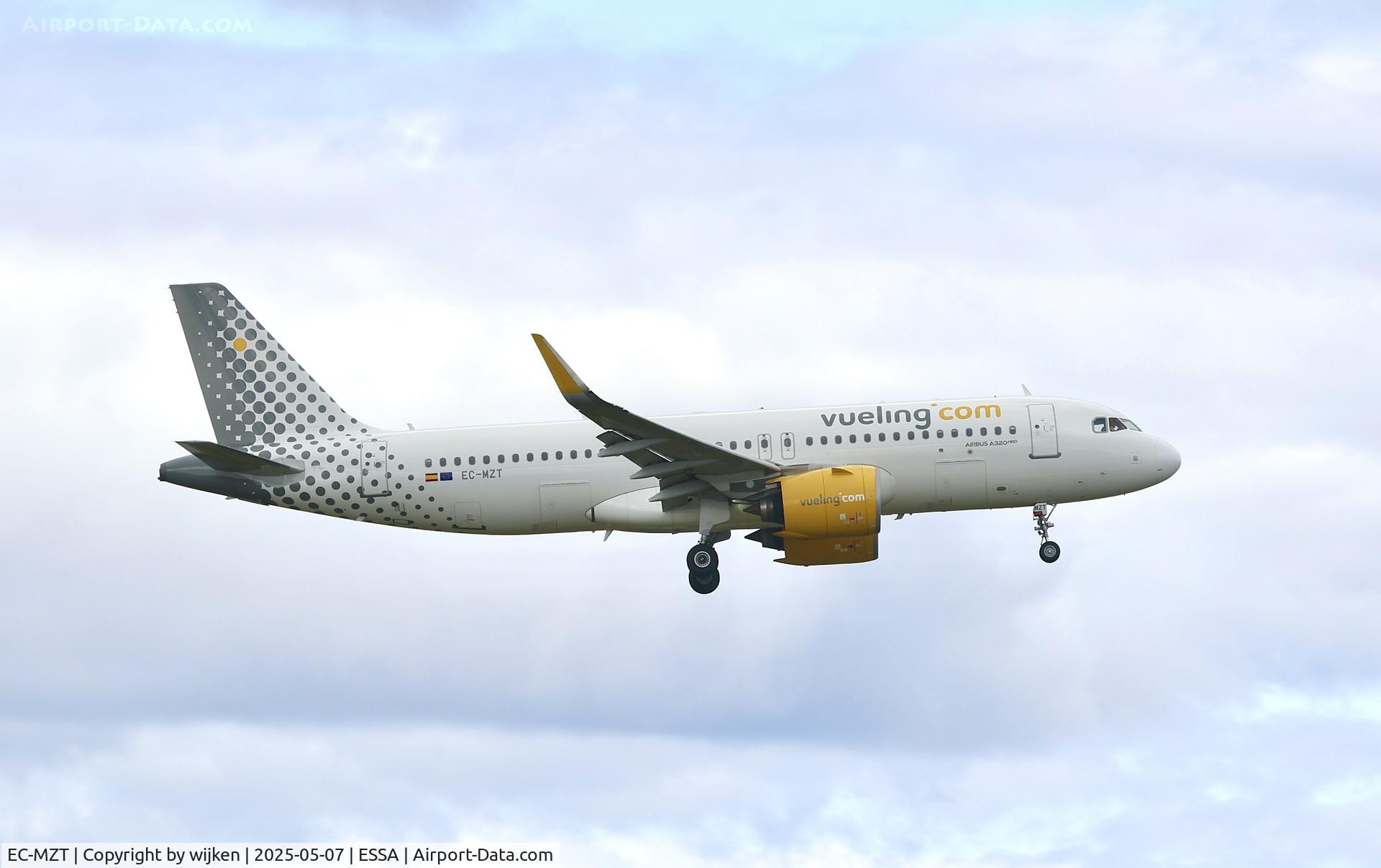 EC-MZT, 2018 Airbus A320-271N C/N 8181, Rwy 01L