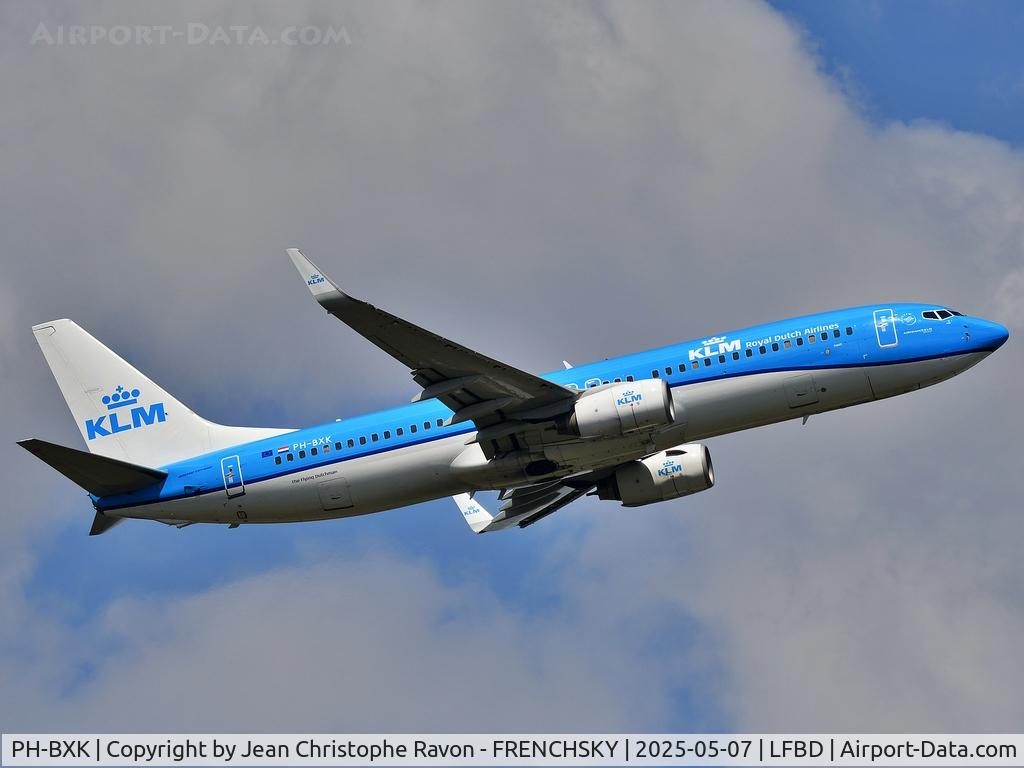 PH-BXK, 2000 Boeing 737-8K2 C/N 29598, Bordeaux (BOD)	Amsterdam (AMS)	KL1442