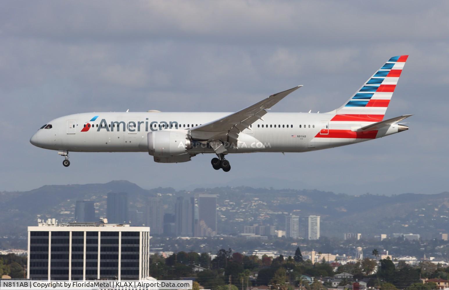 N811AB, 2015 Boeing 787-8 Dreamliner C/N 40629, AAL 788 zx mia-lax