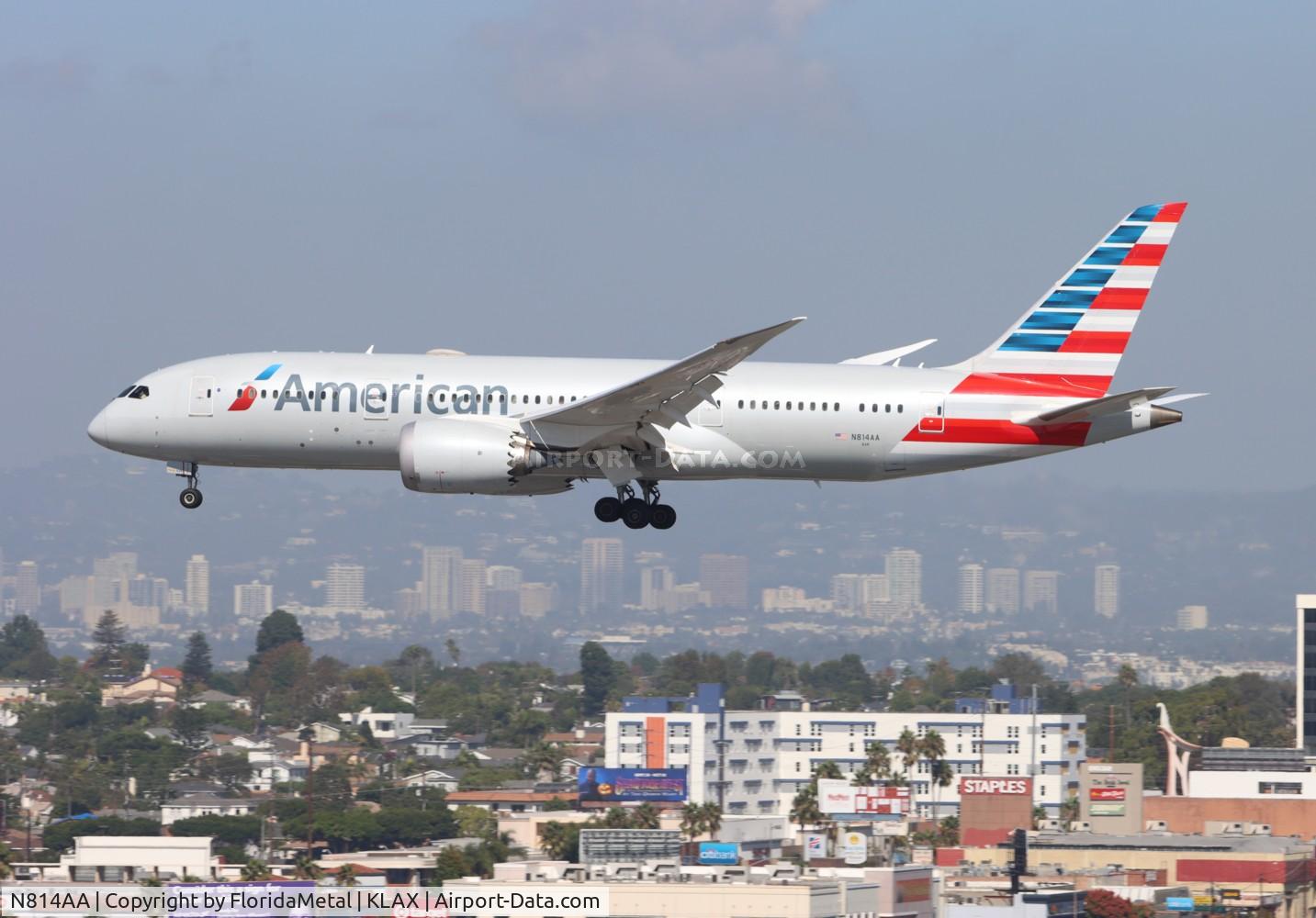 N814AA, 2016 Boeing 787-8 Dreamliner C/N 40632, AAL 788 zx hnd, rjtt-lax