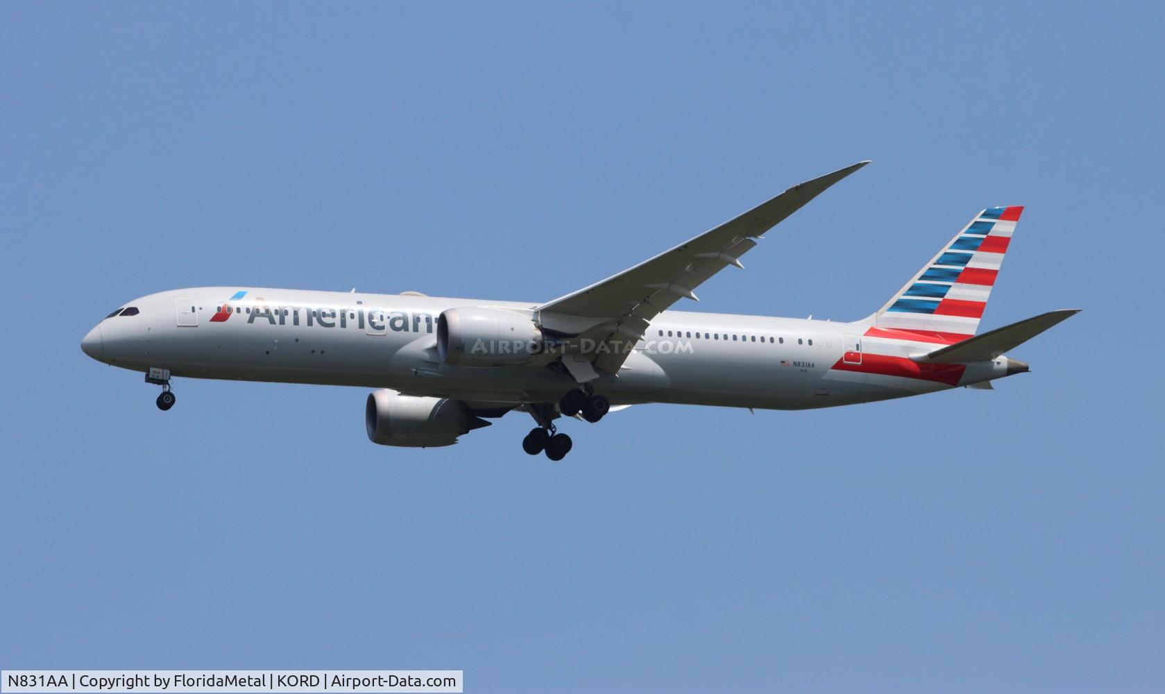 N831AA, 2017 Boeing 787-9 Dreamliner C/N 40652, AAL 789 zx lhr, egll-ord
