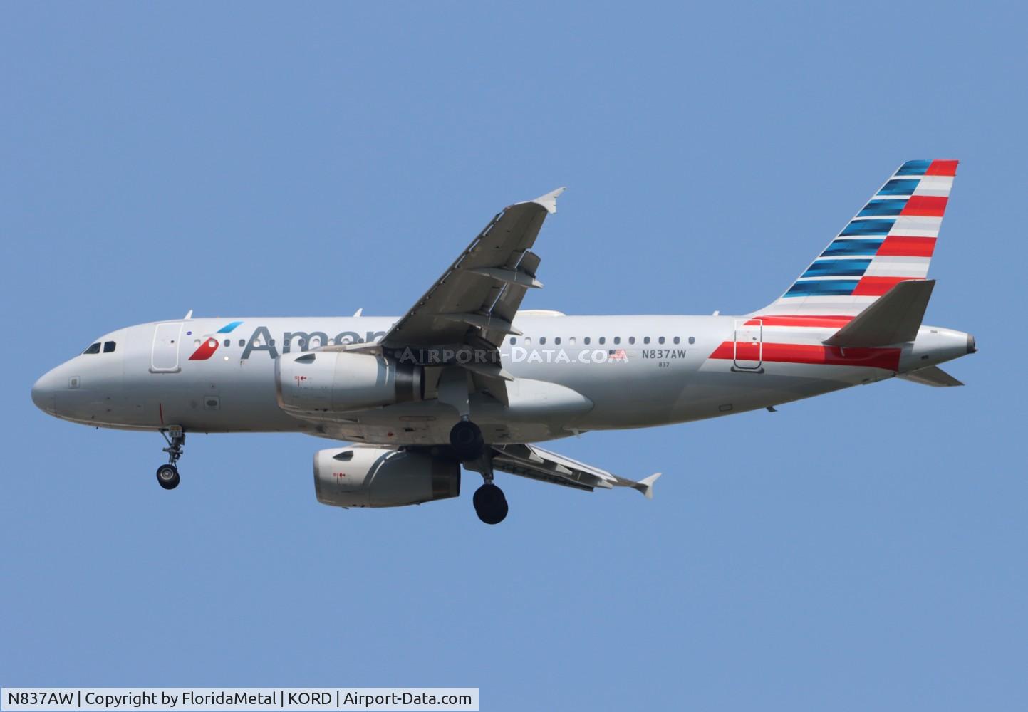 N837AW, 2005 Airbus A319-132 C/N 2595, AAL A319 zx pit-ord