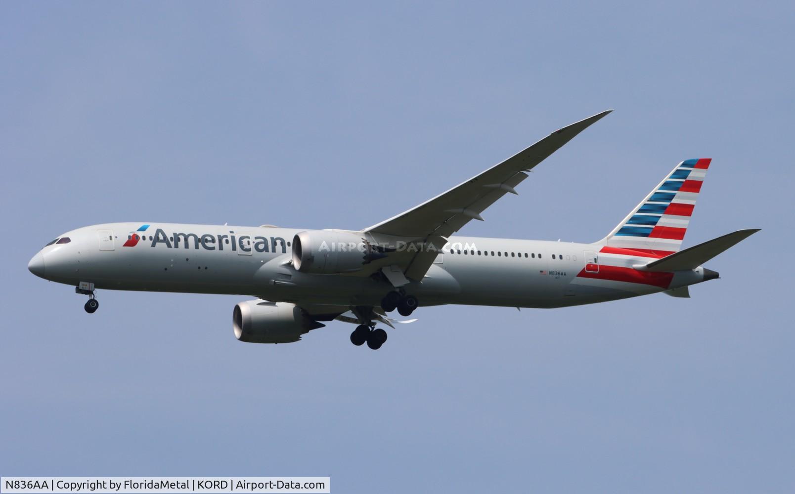 N836AA, 2018 Boeing 787-9 Dreamliner C/N 40654, AAL 789 zx lhr, egll-ord