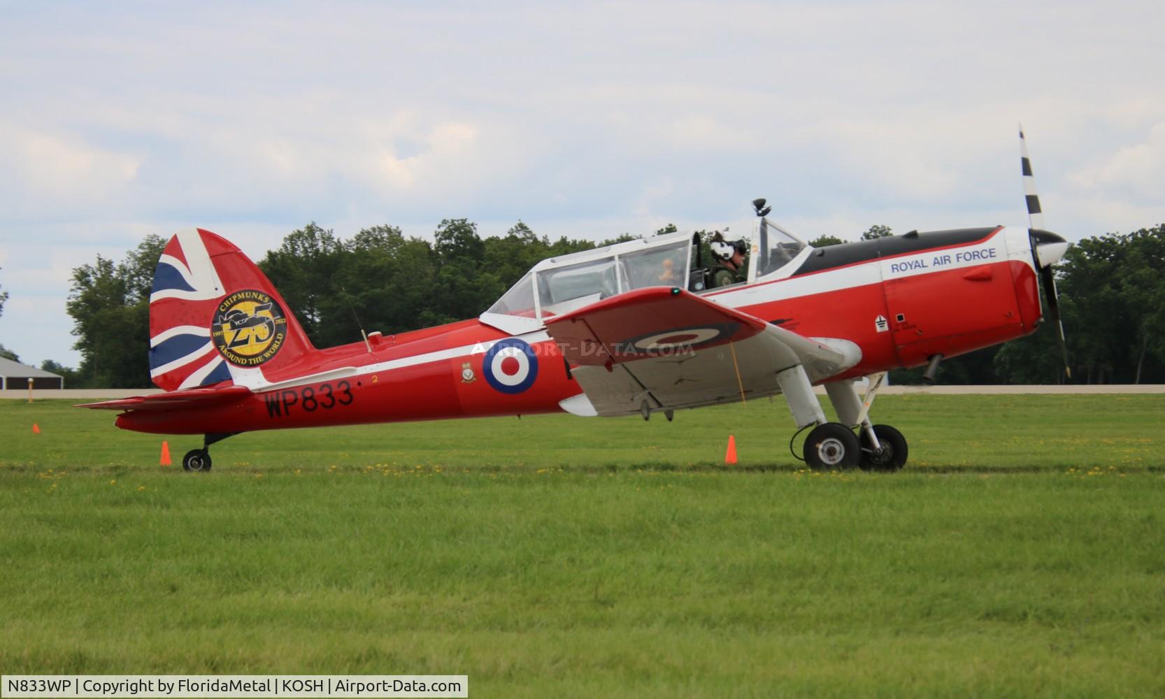 N833WP, 1952 De Havilland DHC-1 Chipmunk T.10 C/N C1/0714, DHC-1 zx