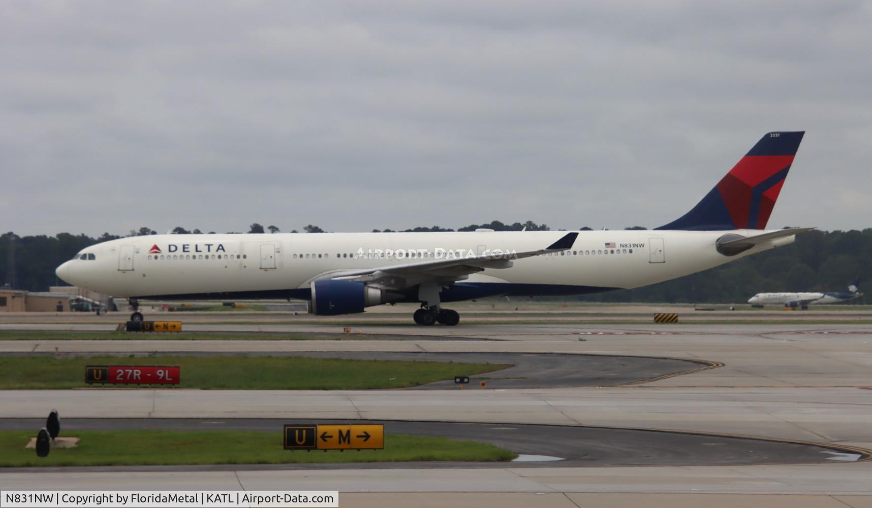 N831NW, 2017 Airbus A330-302 C/N 1783, DAL A333 zx ams, eham-atl
