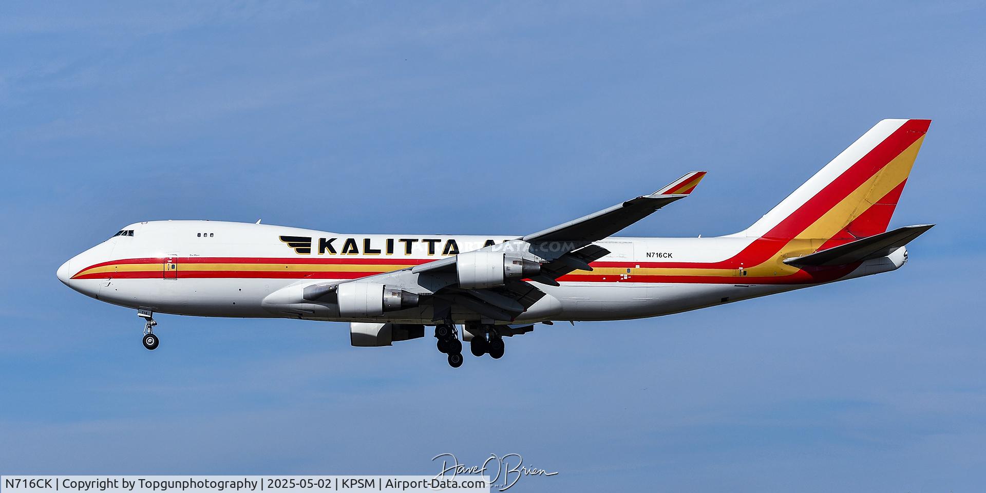 N716CK, 1970 Boeing 747-122SF C/N 19753, Kalitta Airlines inbound RW34