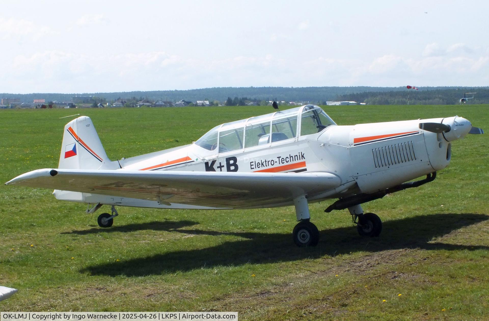 OK-LMJ, Zlin Z-226MS Trener C/N 137, Zlin Z-226MS Trener at the 2025 Plasy Den ve vzduchu airshow