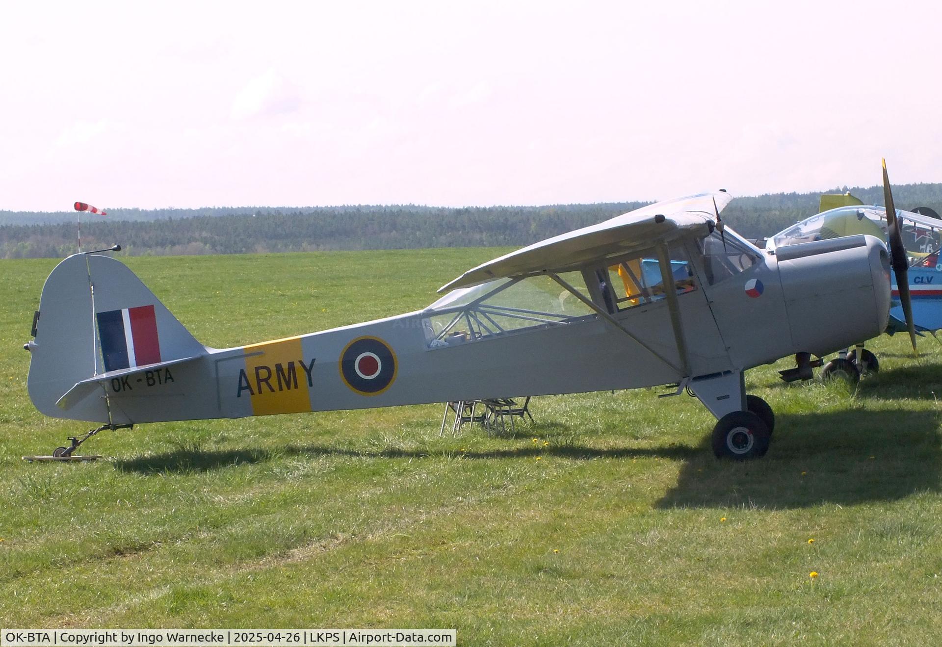 OK-BTA, 1945 Taylorcraft J Auster 5 C/N 1753, Taylorcraft J Auster 5 at the 2025 Plasy Den ve vzduchu airshow