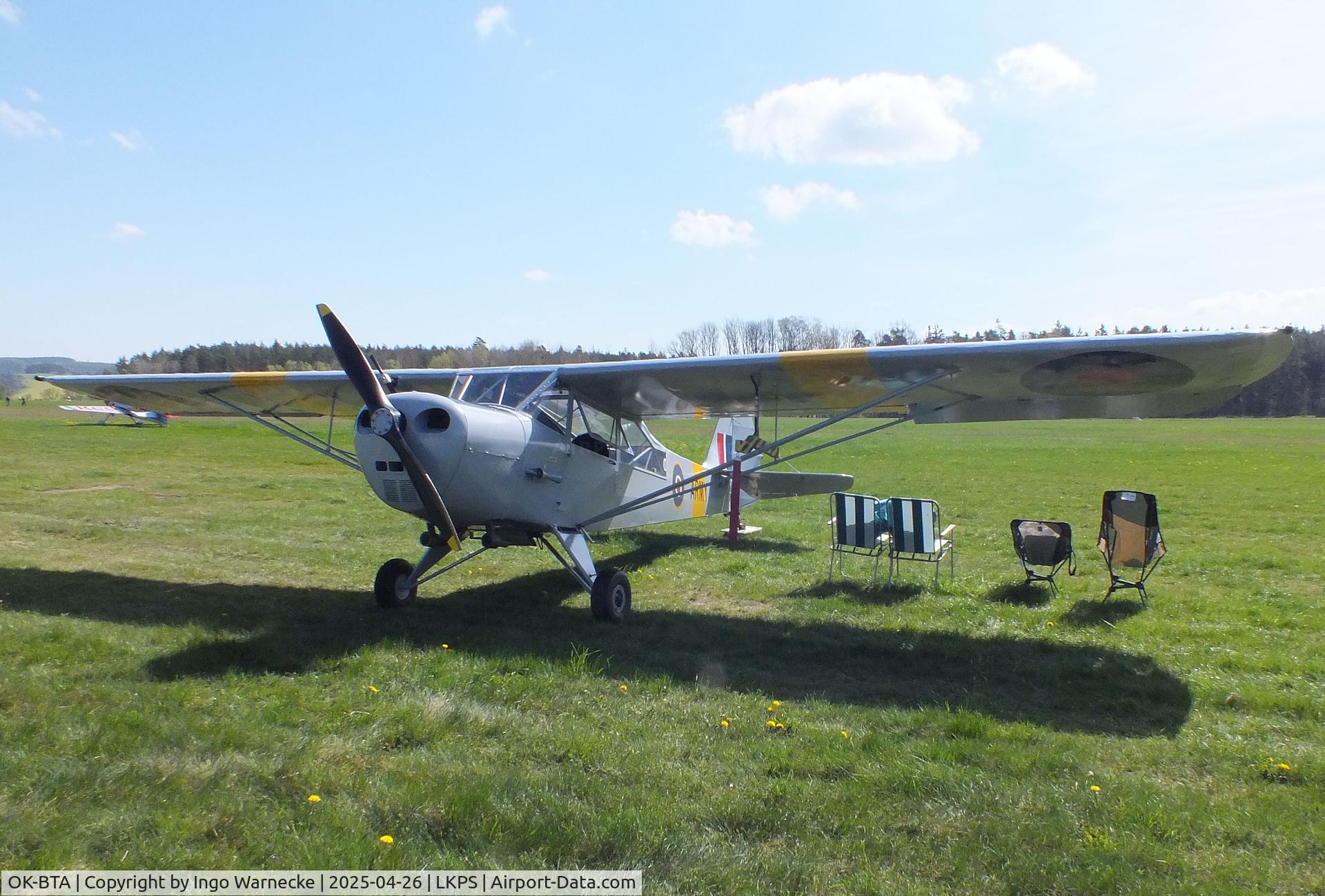 OK-BTA, 1945 Taylorcraft J Auster 5 C/N 1753, Taylorcraft J Auster 5 at the 2025 Plasy Den ve vzduchu airshow