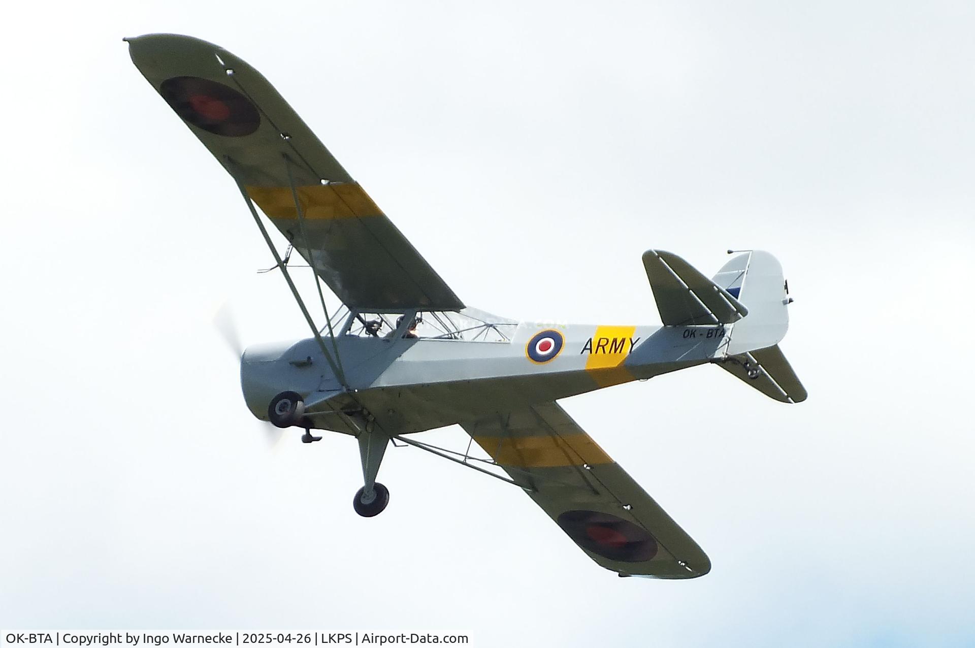 OK-BTA, 1945 Taylorcraft J Auster 5 C/N 1753, Taylorcraft J Auster 5 at the 2025 Plasy Den ve vzduchu airshow