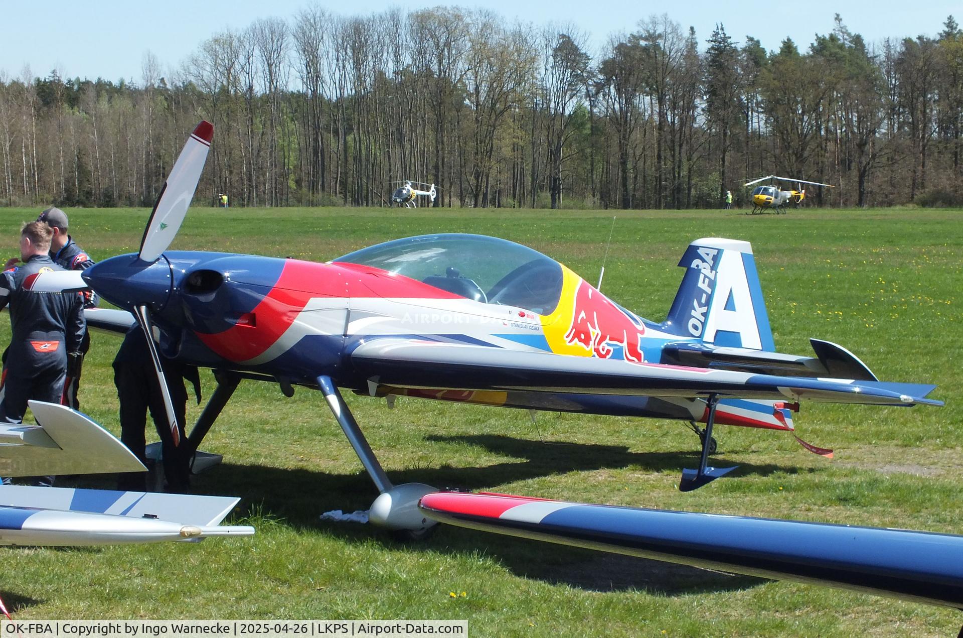 OK-FBA, XtremeAir XA-42 Sbach 342 C/N 126, XtremeAir Sbach 342 of the Flying Bulls aerobatic team at the 2025 Plasy Den ve vzduchu airshow