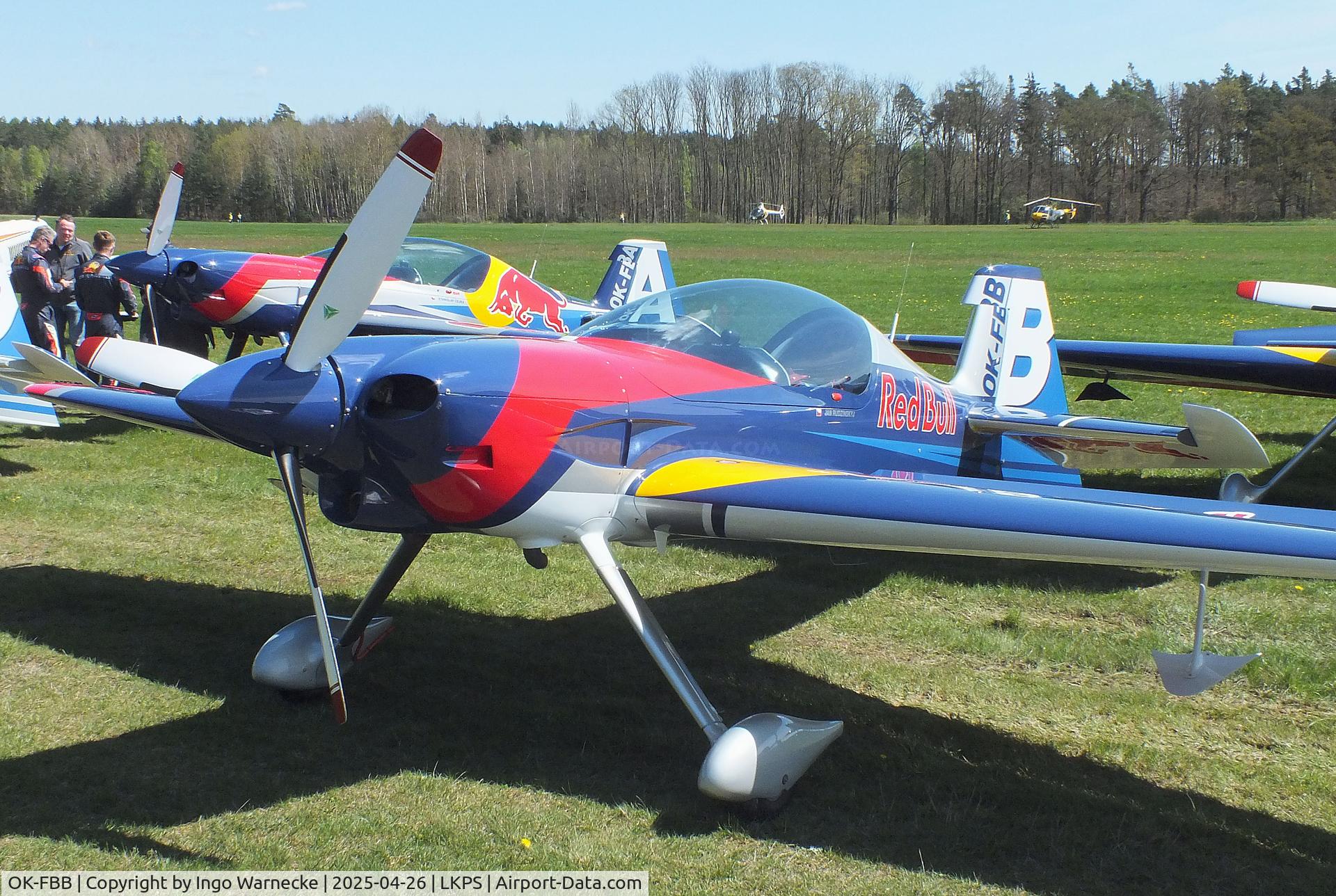 OK-FBB, XtremeAir XA-42 Sbach 342 C/N 127, XtremeAir Sbach 342 of the Flying Bulls aerobatic team at the 2025 Plasy Den ve vzduchu airshow
