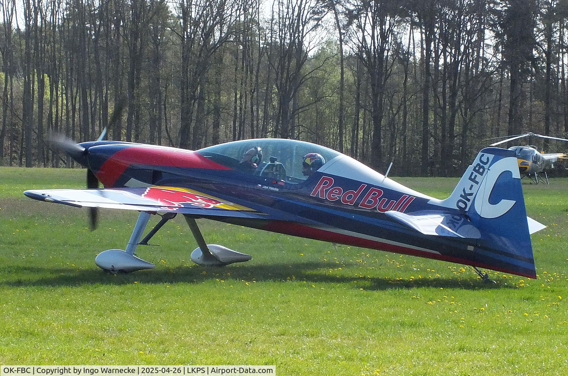 OK-FBC, XtremeAir XA-42 Sbach 342 C/N 128, XtremeAir Sbach 342 of the Flying Bulls aerobatic team at the 2025 Plasy Den ve vzduchu airshow