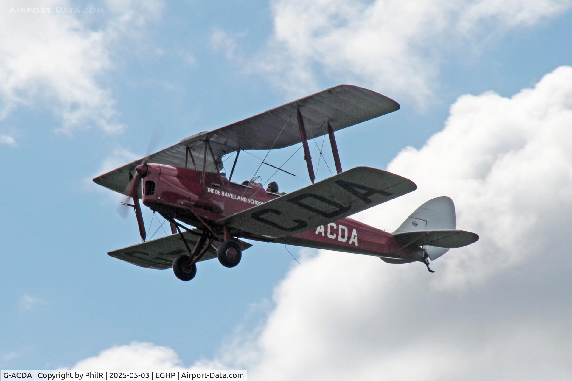 G-ACDA, 1934 De Havilland DH-82A Tiger Moth II C/N 3175, G-ACDA 1933 DH82A Tiger Moth Popham Microlight Fly In