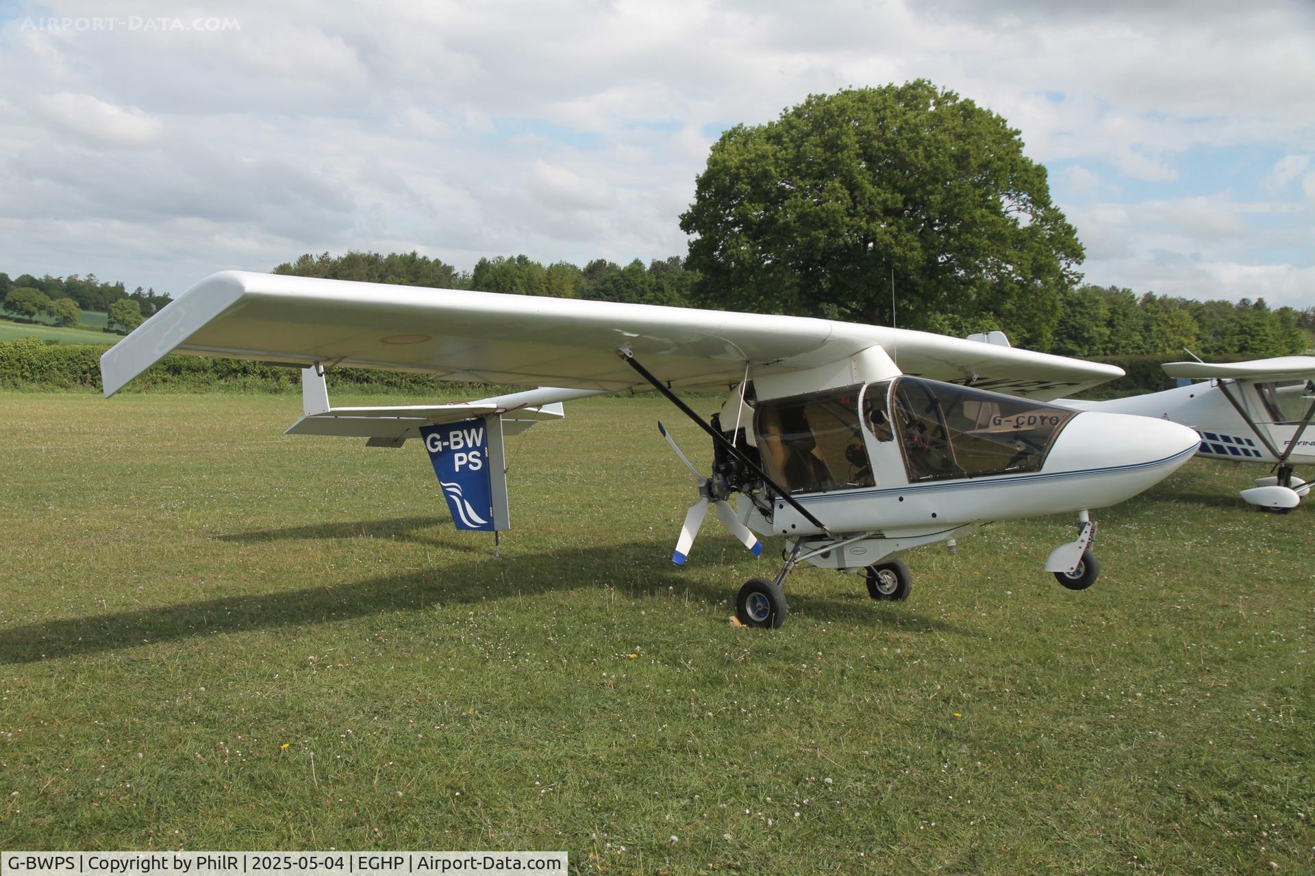 G-BWPS, 1996 CFM Streak Shadow SA C/N PFA 206-12954, G-BWPS 1996 Streak Shadow SA Popham Microlight Fly In