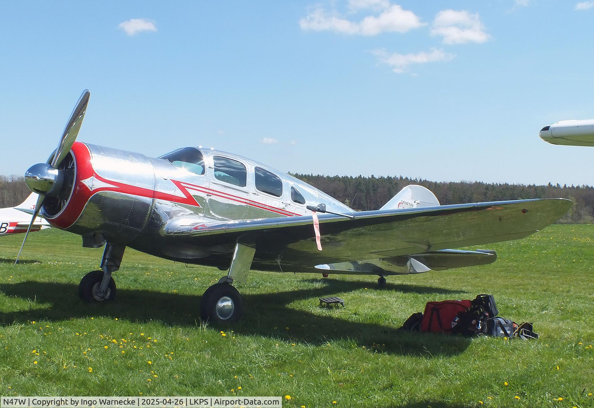N47W, 1939 Spartan 7W Executive C/N 25, Spartan 7W Executive at the 2025 Plasy Den ve vzduchu airshow