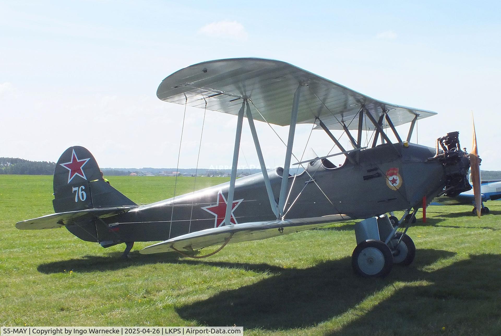 S5-MAY, Polikarpov Po-2 C/N 0076, Polikarpov Po-2 at the 2025 Plasy Den ve vzduchu airshow