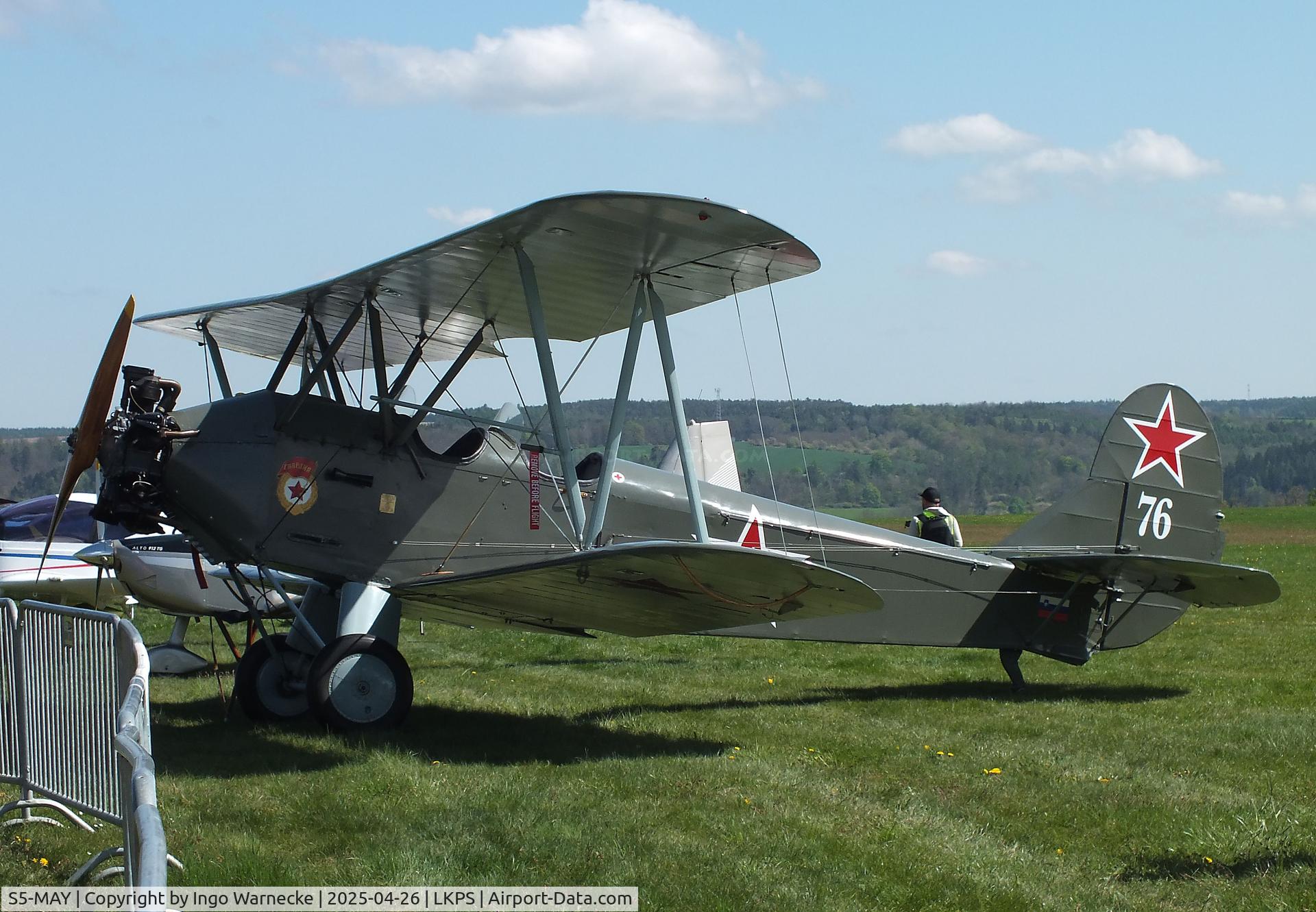 S5-MAY, Polikarpov Po-2 C/N 0076, Polikarpov Po-2 at the 2025 Plasy Den ve vzduchu airshow