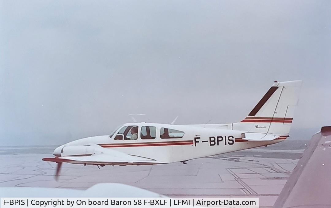 F-BPIS, 1967 Beech C55 Baron (95-C55) C/N TE-301, Ferry flight from LFMI to LFNG