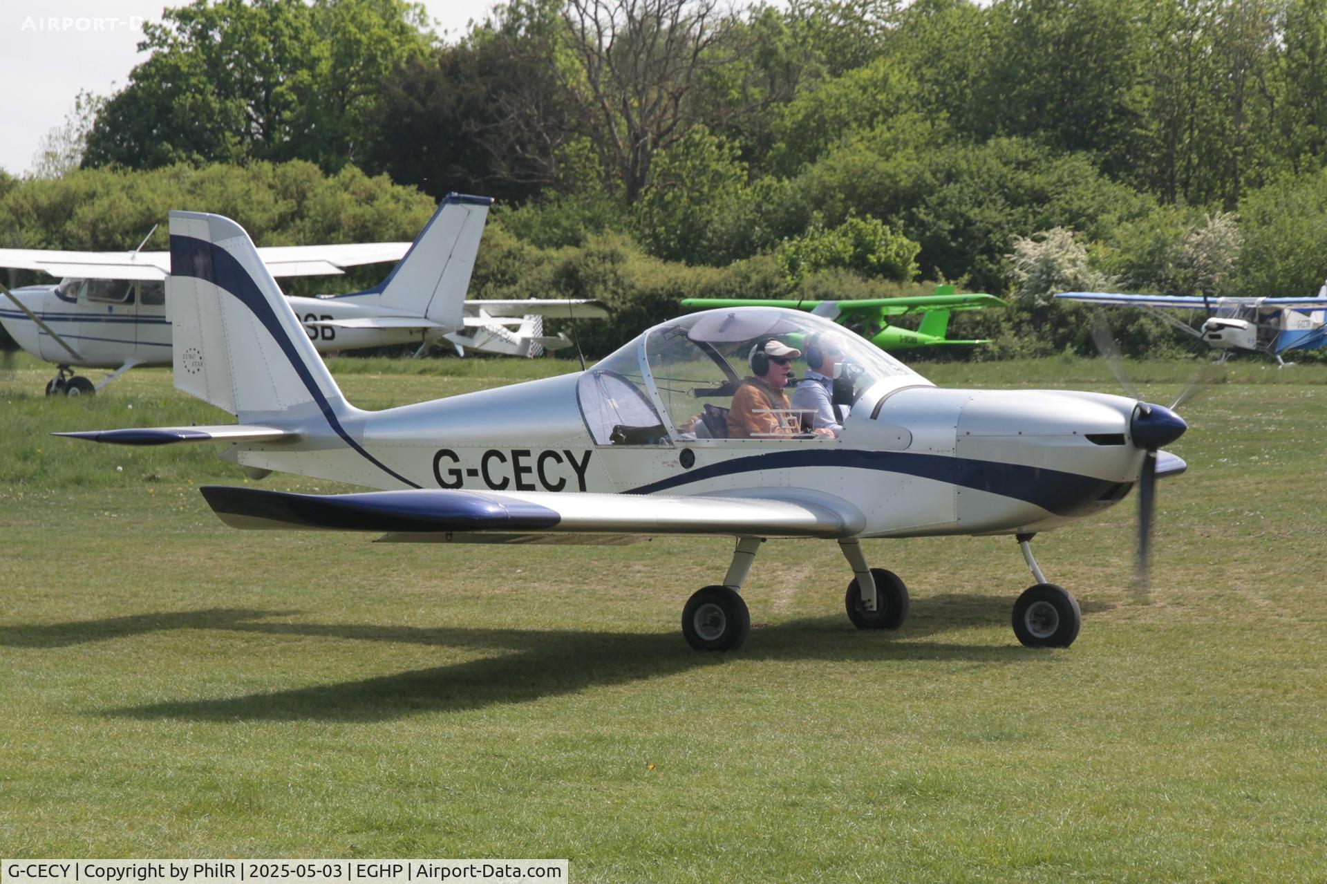 G-CECY, 2006 Aerotechnik EV-97 Eurostar C/N PFA 315-14551, G-CECY 2006 Aerotechnik EV-97 Eurostar Popham Microlight Fly In