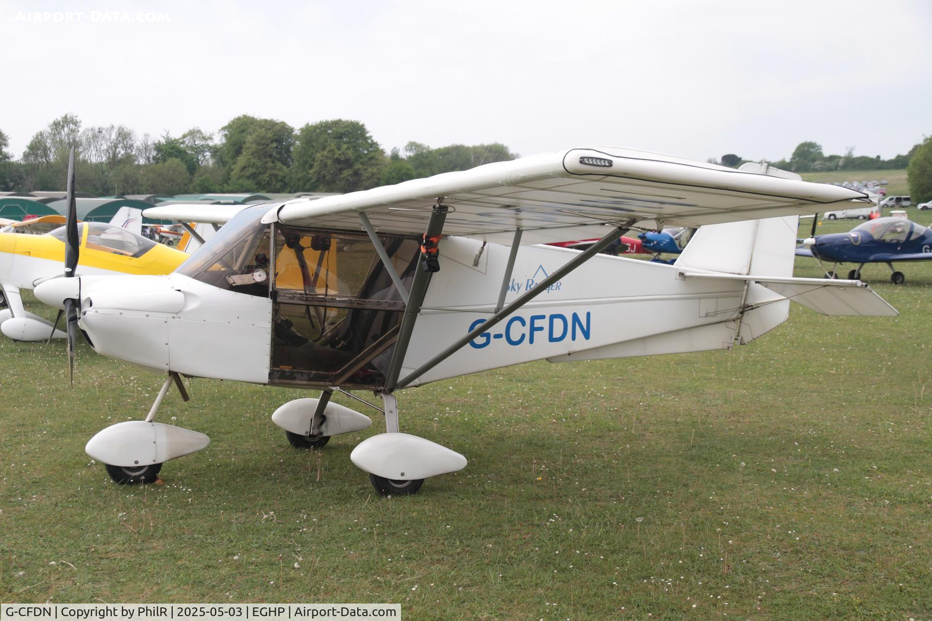 G-CFDN, 2008 Skyranger Swift 912S(1) C/N BMAA/HB/564, G-CFDN 2008 Skyranger Swift 912S(1) Popham Microlight Fly In