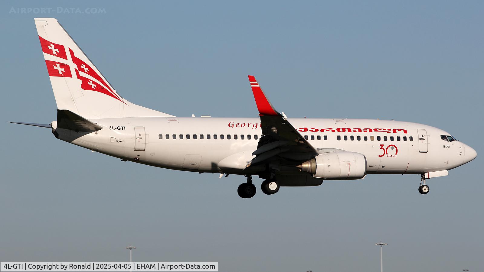 4L-GTI, 2008 Boeing 737-7CT C/N 35086, at eham