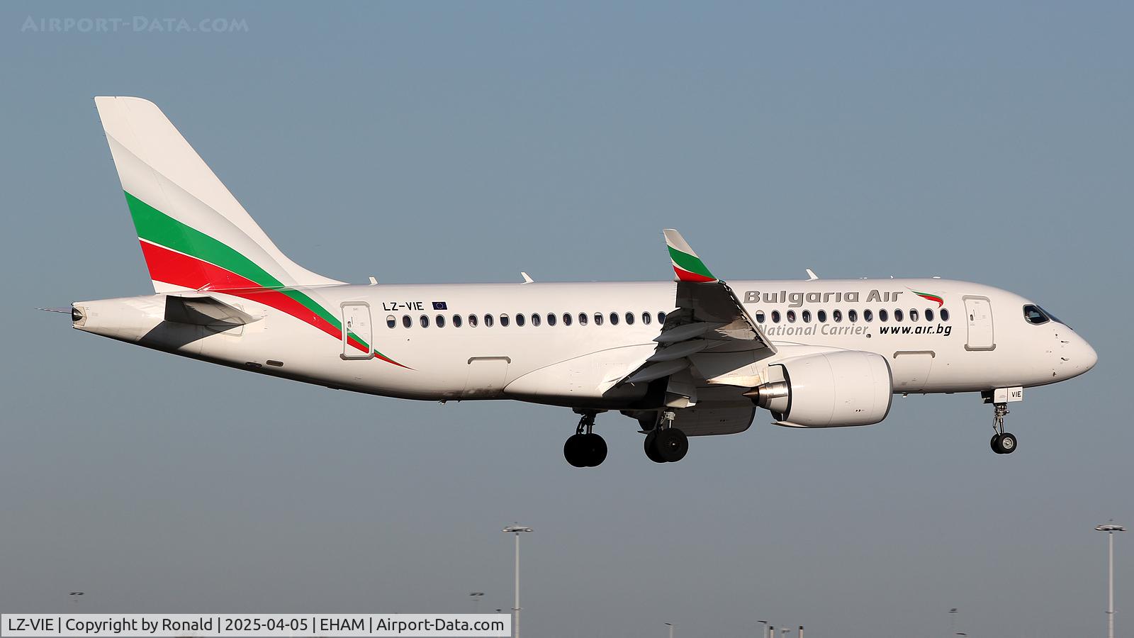 LZ-VIE, 2024 Airbus A220-100 (BD-500-1A10) C/N 50081, at eham