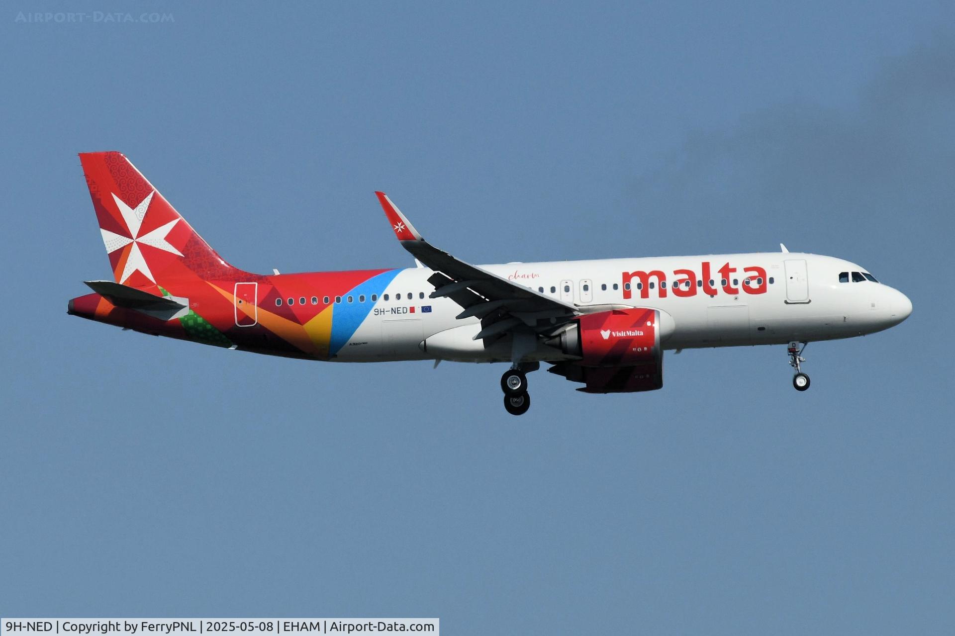 9H-NED, 2020 Airbus A320-251N C/N 10106, KM Malta A320N arriving
