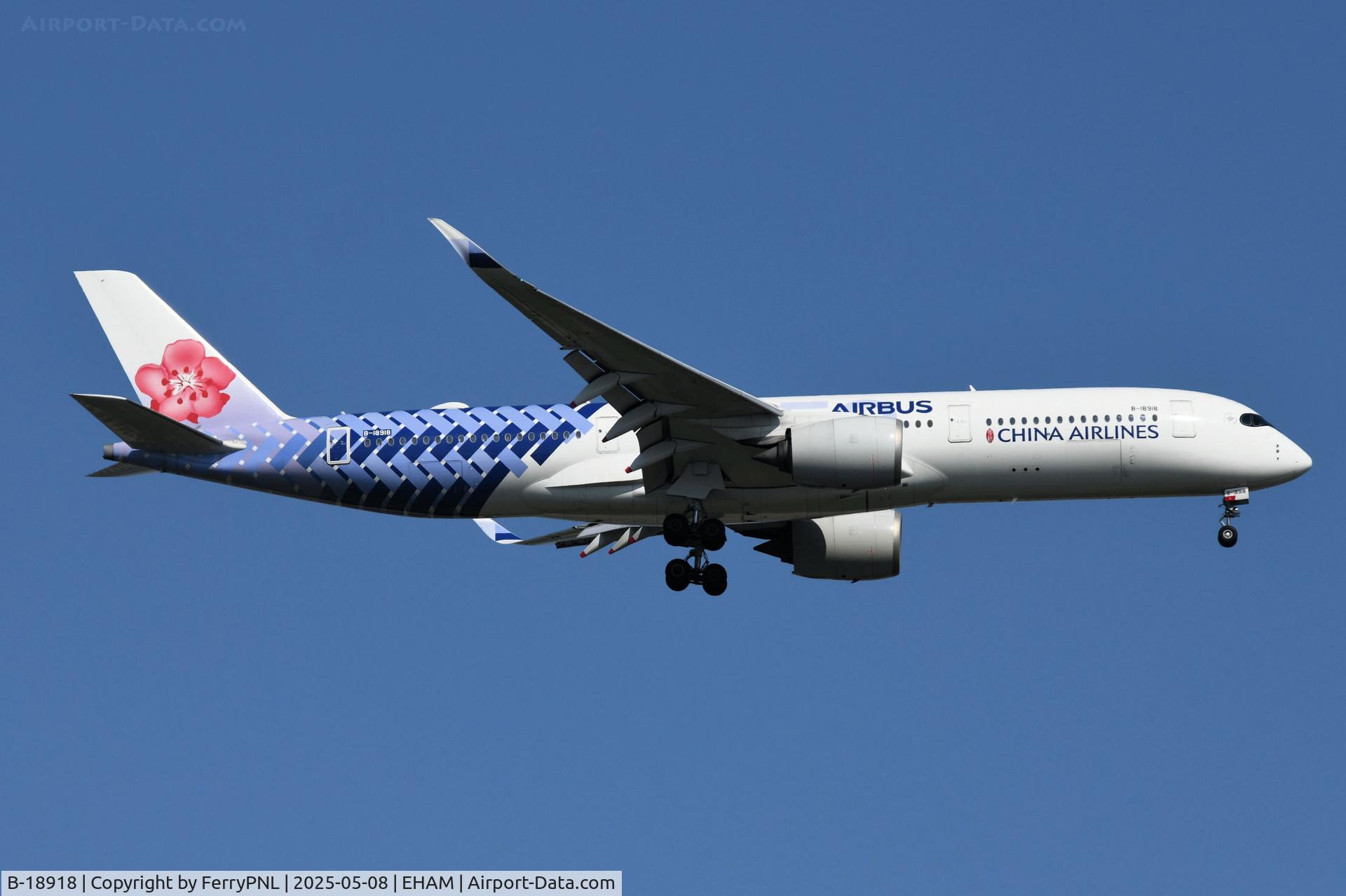 B-18918, 2018 Airbus A350-941 C/N 239, China Airlines A359 with special Airbus livery