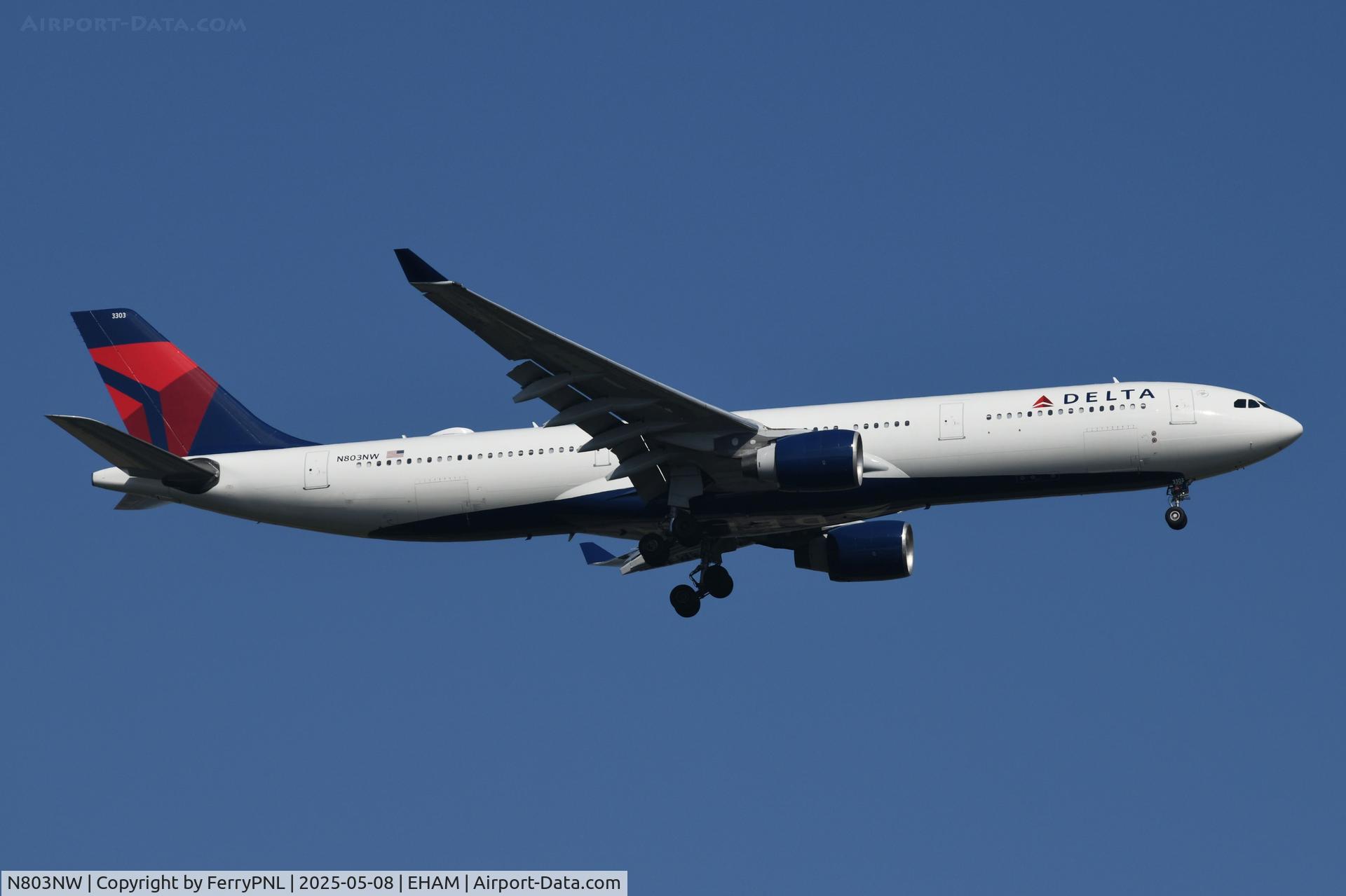 N803NW, 2003 Airbus A330-323 C/N 0542, Delta A333 arriving as DL74 from ATL