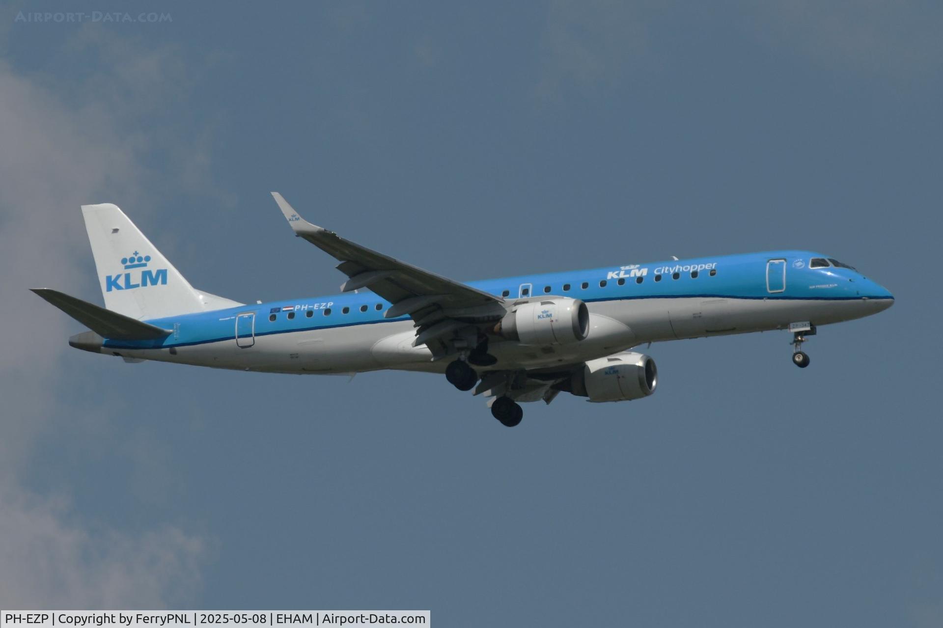 PH-EZP, 2010 Embraer 190LR (ERJ-190-100LR) C/N 19000347, Arrival of KLM Cityhopper ERJ190