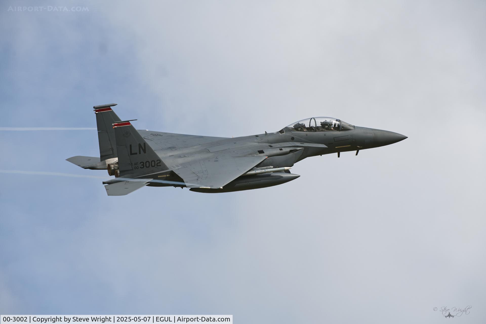 00-3002, 2000 McDonnell Douglas F-15E Strike Eagle C/N 1368/E229, RAF Lakenheath, Suffolk UK