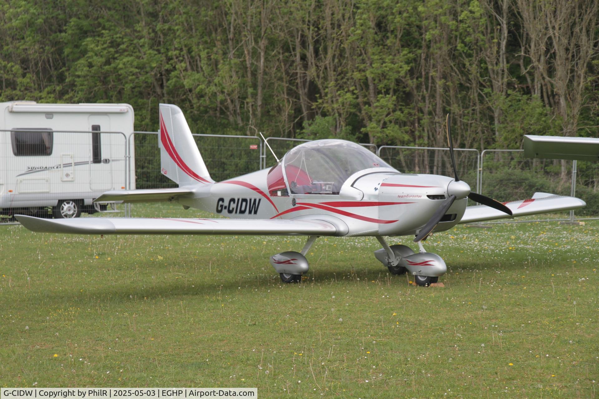G-CIDW, 2014 Aerotechnik EV-97 Eurostar C/N LAA 315-15227, G-CIDW 2014 Aerotechnik EV-97 Eurostar Popham Microlight Fly In