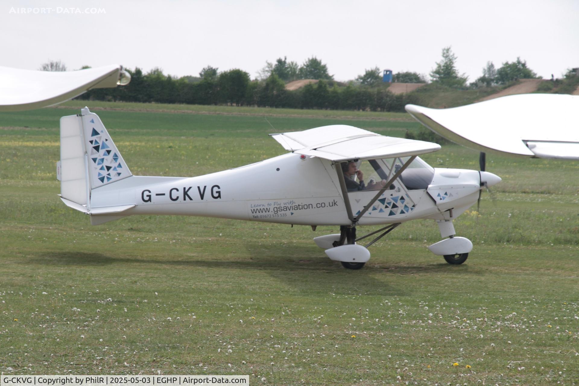 G-CKVG, 2018 Comco Ikarus C42 FB80 C/N 1803-7522, G-CKVG 2018 The Light Aircraft Co Ltd Ikarus C42 FB80 Popham Microlight Fly In 