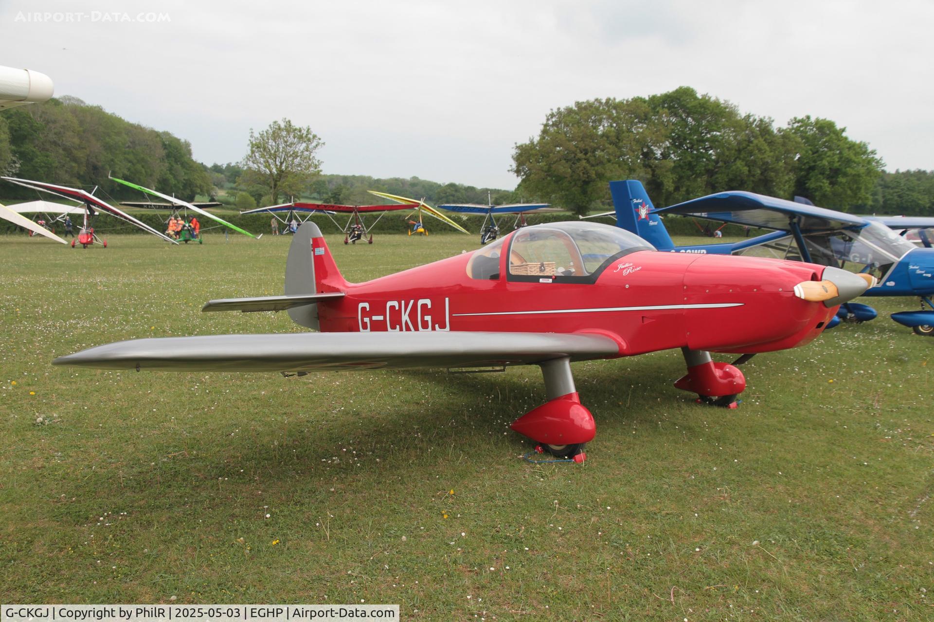 G-CKGJ, 2017 Nicollier HN-700 Menestrel II C/N LAA 217-15369, G-CKGJ 2019 Nicollier Menstrel 2 Popham Microlight Fly In 