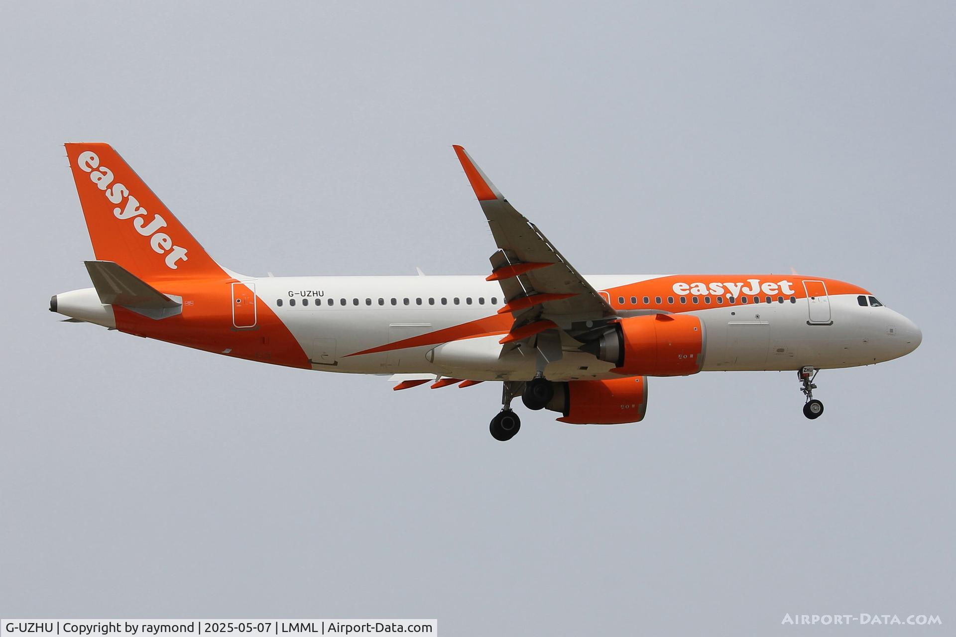 G-UZHU, 2018 Airbus A320-251N C/N 8681, Airbus A320Neo reg G-UZHU of Easyjet on final approach to RW31 in Malta.