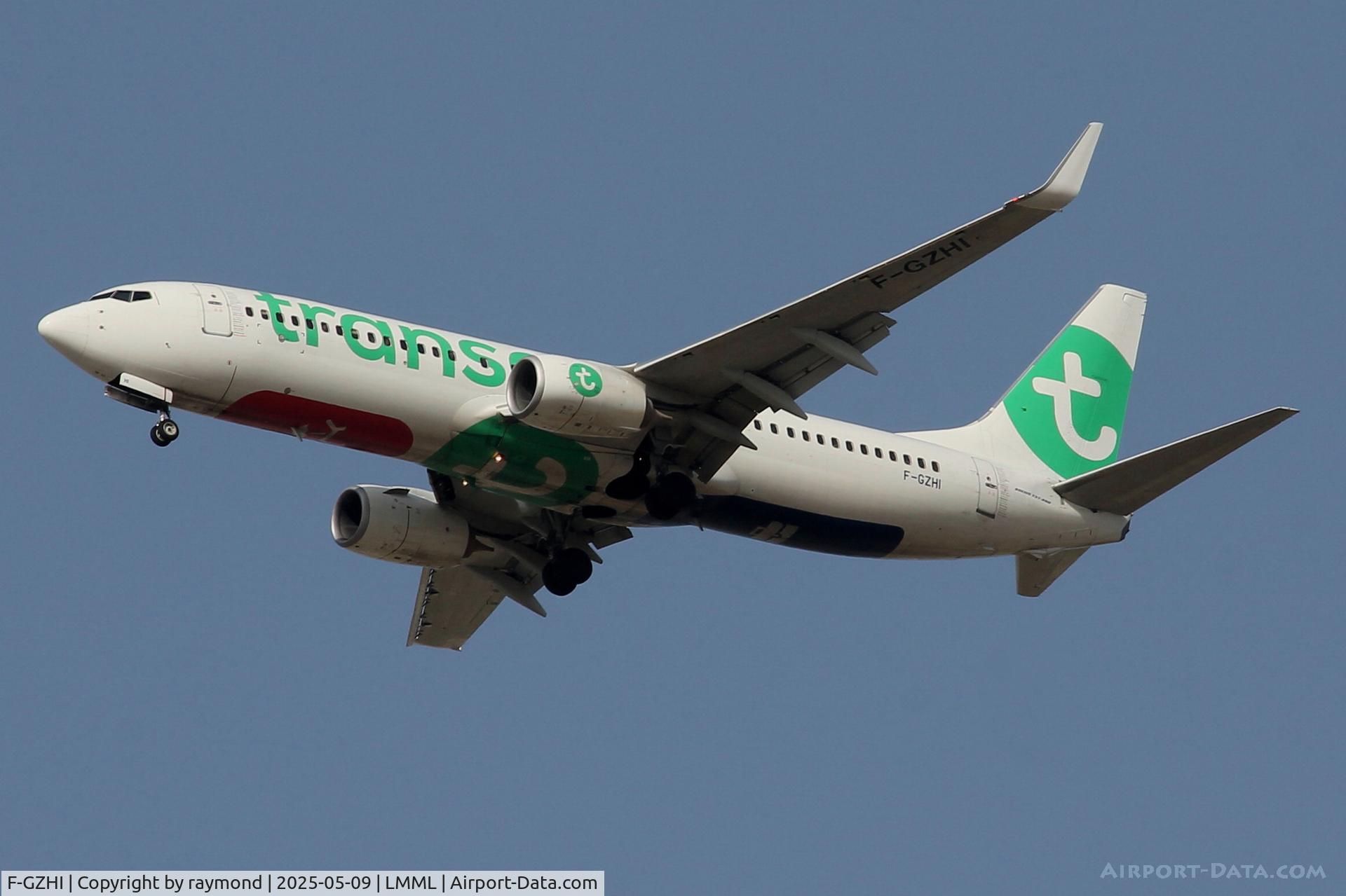 F-GZHI, 2013 Boeing 737-86J C/N 36120, Boeing 737-800 reg F-GZHI of Transavia France on long finals to RW13 in Malta.